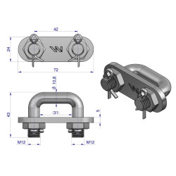 Klucze hex calowe i metryczne długie ze stali CrV w zestawie 0,7 do 10mm i 0,028 do 3/8" 30 szt Waryński WMK188