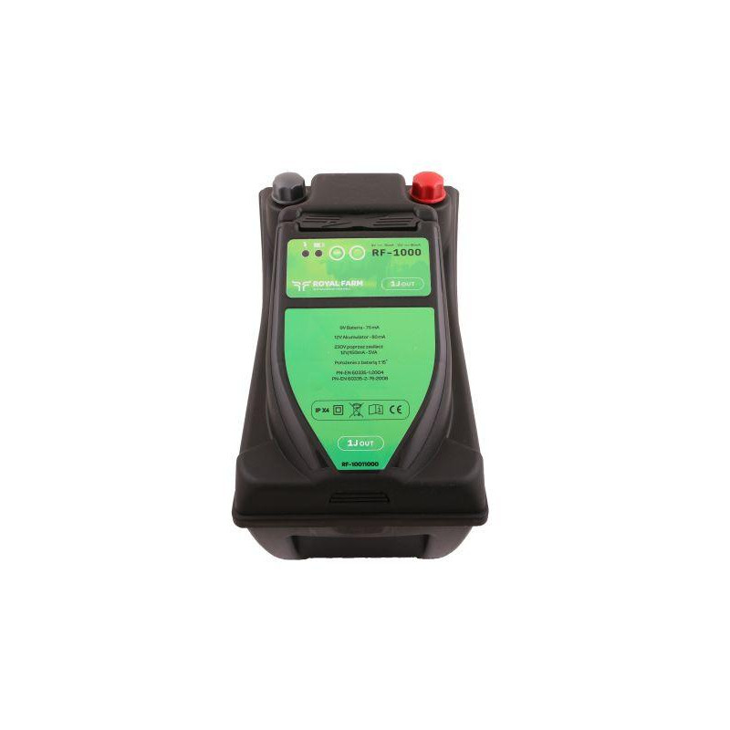 Elektryzator 1J bateryjno-sieciowy (uniwersalny) RF-1000 z zasilaczem ROYAL FARM