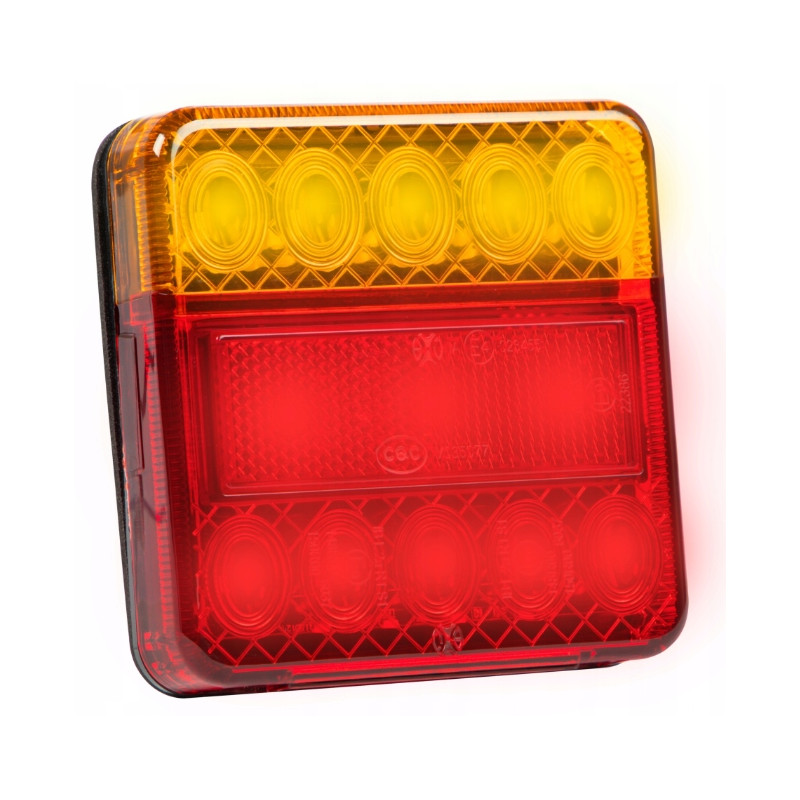 Lampa tylna zespolona 3 segmentowa LED pojedyncza 12V prawa/lewa Lampa tylna zespolona 3 segmentowa LED pojedyncza 12V prawa/lewa