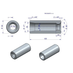 Tuleja zęba ładowacza 880 Tur W-579880 Waryński