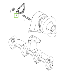 Uszczelka turbiny, kolektora wydechowego DEUTZ 04209202