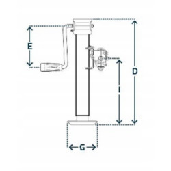 Stopa podporowa SIMOL szybki montaż H-425mm udźwig 900kg LT2103