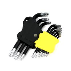 Zestaw kluczy TORX T10-T50 ze stali S2 WARYŃSKI