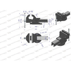 Imadło ślusarskie stałe 150mm żeliwne Waryński