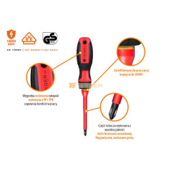 Zestaw wkrętaków VDE PROFESSIONAL 12 szt / Certyfikat GS/VDE do 1000V