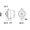 Alternator Renault Lamborghini Same MF 14V 65A MAHLE IA0692, AAK4822