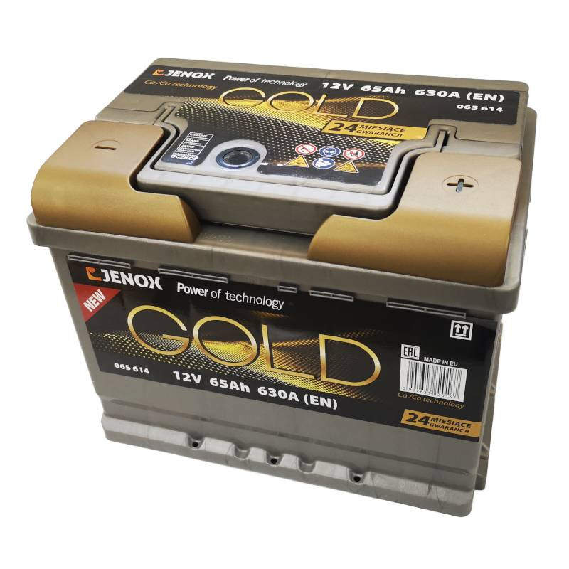 Akumulator JENOX GOLD NEW 065614 12V 65Ah 630A Polaryzacja P+ | Mocowanie :B3 Akumulator JENOX GOLD NEW 065614 12V 65Ah 630A Polaryzacja P+ | Mocowanie :B3