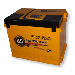 Akumulator AMPER MAX PREMIUM AP65 12V 65Ah 640A Polaryzacja P+ | Mocowanie :B13