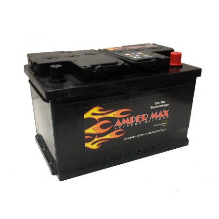 Akumulator Amper MAX 12V 65Ah 630A Polaryzacja P+ | Mocowanie :B13