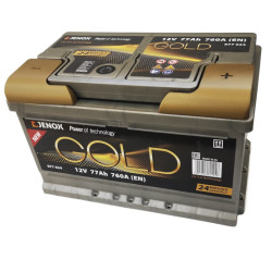 Akumulator JENOX GOLD NEW 077624 12V 77Ah 760A Polaryzacja P+ | Mocowanie :B3