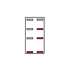 Włącznik, przełącznik światła ostrzegawczego podświetlany - Deutz, Same, Ferguson