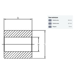 Tulejka redukcyjna, 28.7-36.6mm L-53