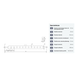 Belka, kat. 1, 500 mm
