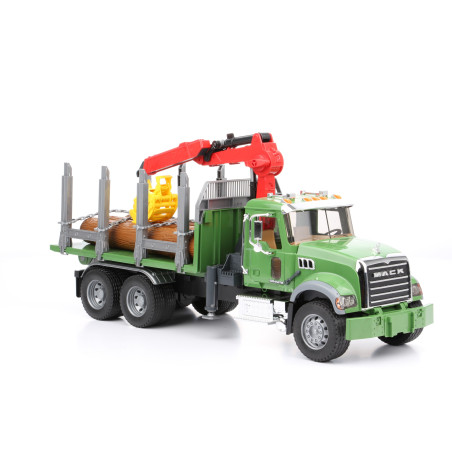 MACK Granite do przewozu drzewa z HDS i pniami 02824 Zabawka Bruder