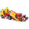 MAN TGS pomoc drogowa z samochodem JEEP  02750 Zabawka Bruder
