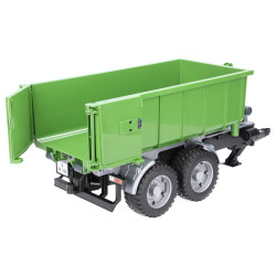 Przyczepa z wysuwanym kontenerem hakowiec  02035 Zabawka Bruder