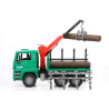 MAN TGA z żurawiem do drzewa + pnie 02769 Zabawka Bruder