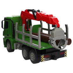 Zdalnie sterowany 1:20 Mercedes Arocs transporter z żurawiem i pniami  2,4GHz E352-003 Zabawka  Double Eagle